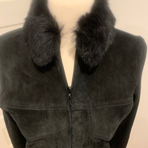 Escapade suede sweater Jacket sz M